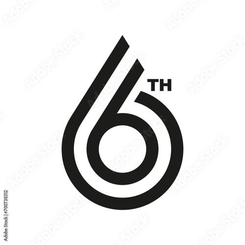 66 Years monogram logo design, vector Free Download 66 Years monogram logo design, vector - GFXLoad