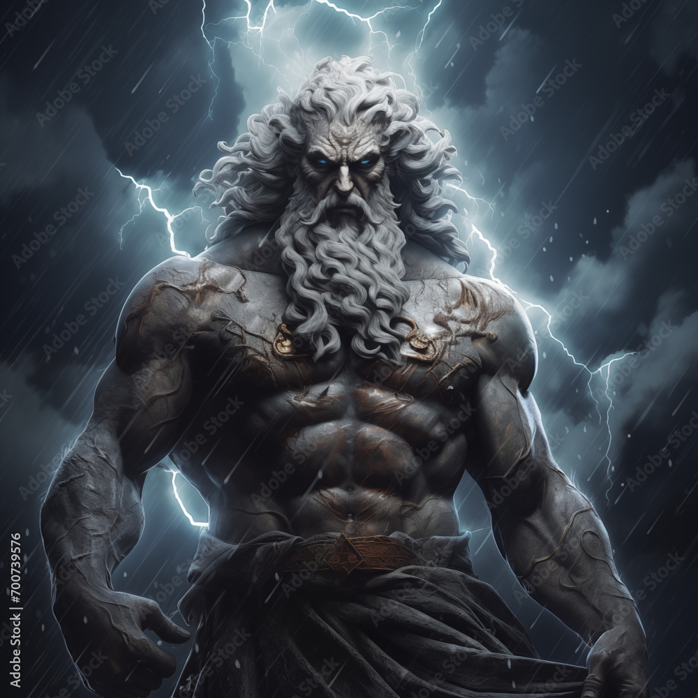 Zeus in a Thunderstorm