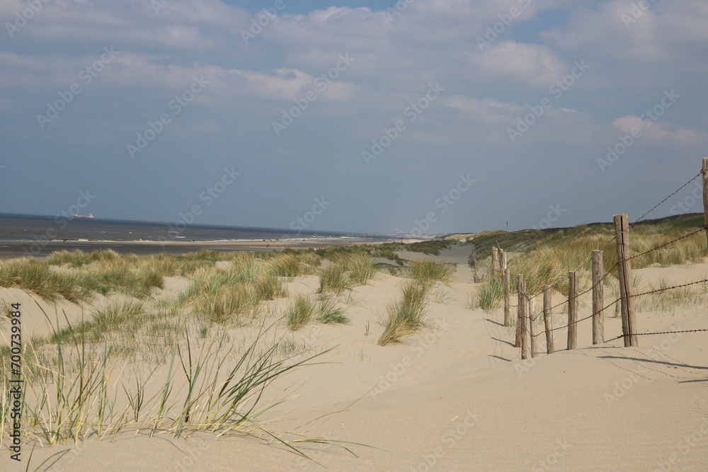 Traumhafte Landschaft am Strand der Nordsee in Holland in Noordwijk