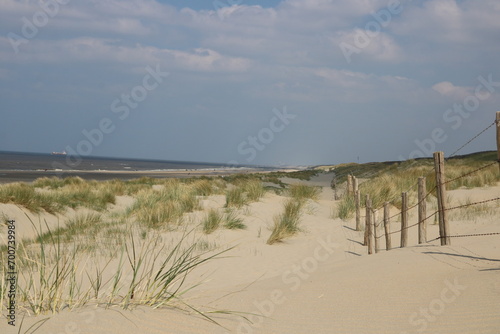 Traumhafte Landschaft am Strand der Nordsee in Holland in Noordwijk