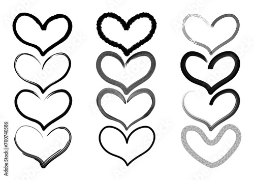 Herz Serie _verschiedene Stile