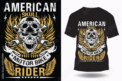 Vector vintage american motorcycle custom califonia tshirt design tshirt grunge artwork illustration photo