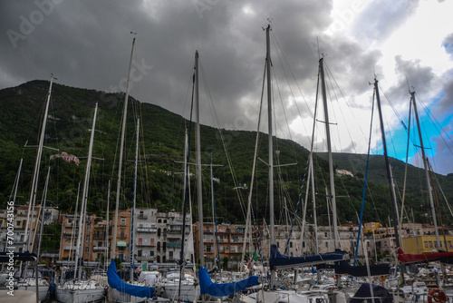 Castellammare di Stabia, porto, barche, reti pescatori  photo