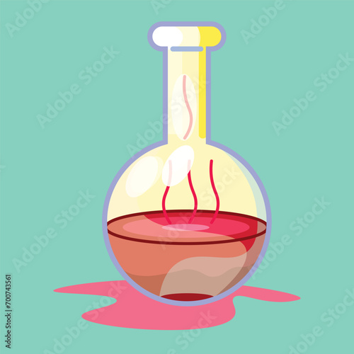 Bottles of biology, chemistry and physics practice potions