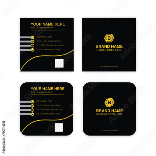 square Business card size design mockup review debit card size in cm  black