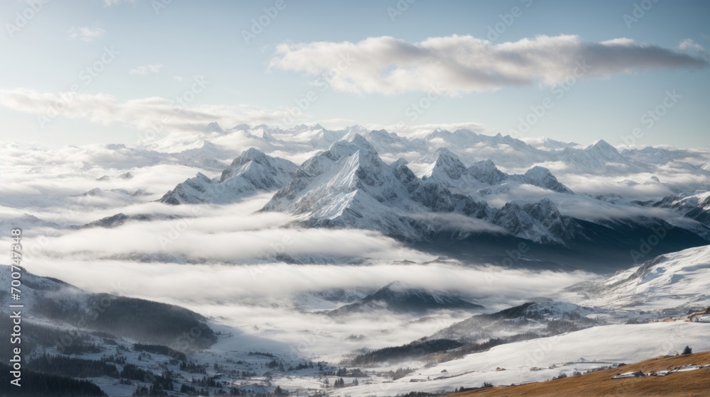 Obraz premium Snowy mountains