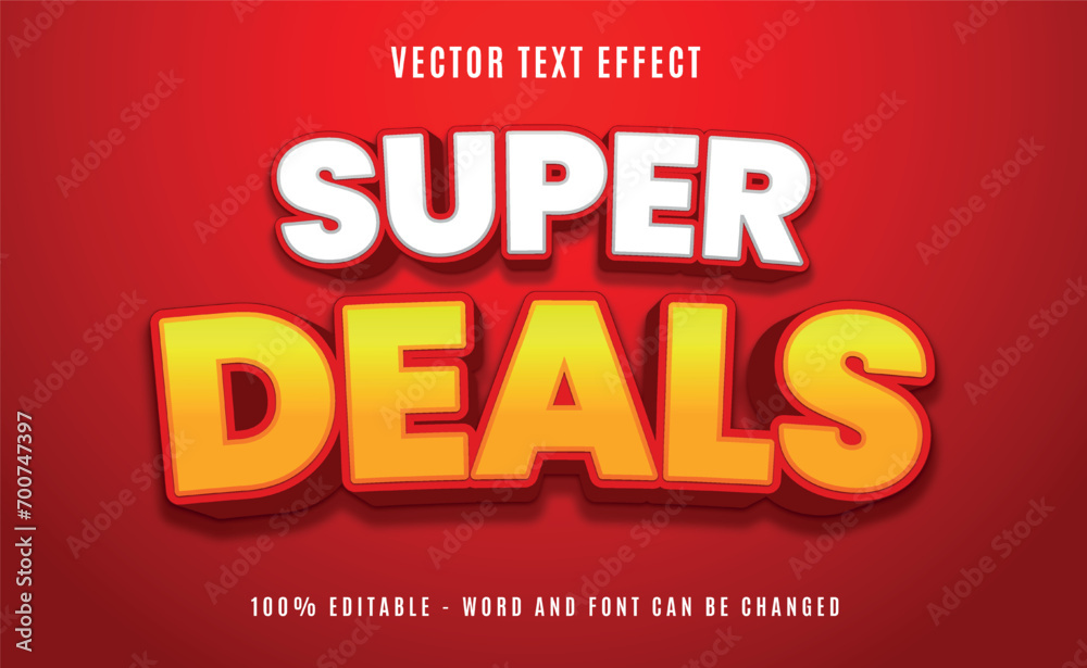Vector text effect 3D
