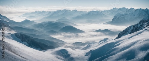 Snowy mountains © Kirill