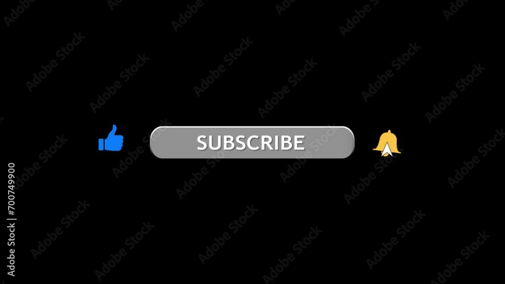 Red button Bell Subscribe, Reminder Like Button Pop up youtube subscribe like bell icon button clicked animation motion . Lower third Like Share Subscribe Notify Element. Video streaming website