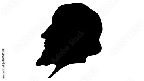 Cristofano Allori , black isolated silhouette
