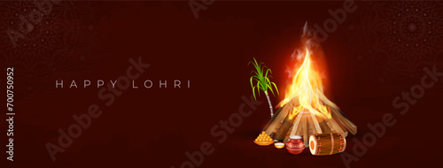 Happy Lohri Celebration Social Media Post