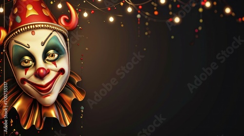 carnival poster template with large copy space for text