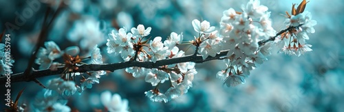 Obraz na płótnie cherry blossoms are on the branch