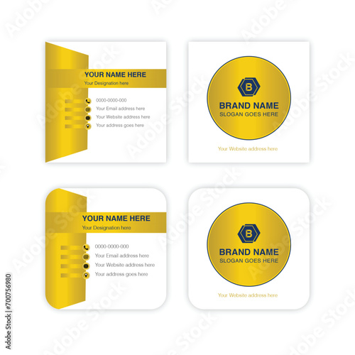 square Business card size design mockup review debit card size in cm golden and white
