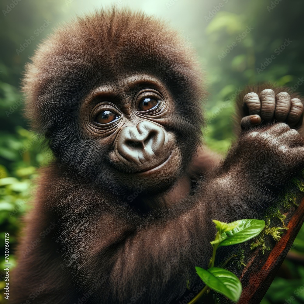 Fototapeta premium happy monkey