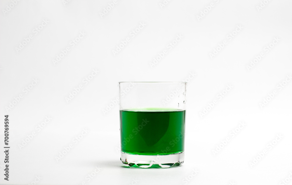 Glass with water on a white background Glass with water on a white background