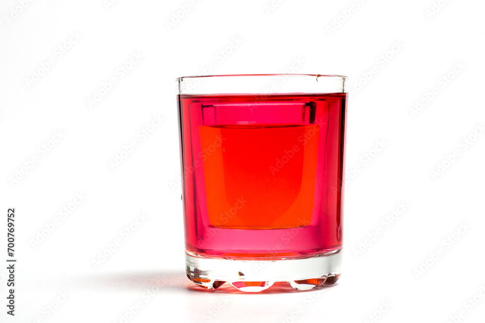 Glass with water on a white background Glass with water on a white background