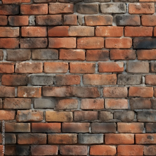 The old red brick wall texture