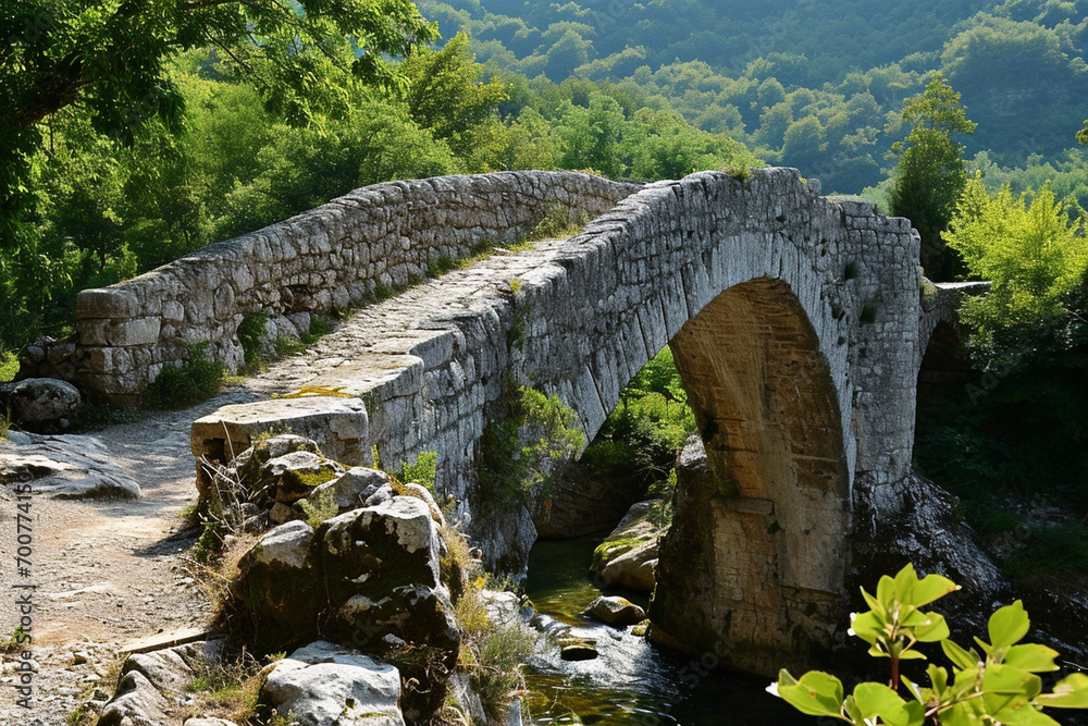 Despite the passage of centuries, the medieval bridge remained a picturesque and functional part of the landscape.