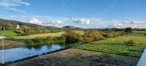 panorama of the mountains and lake