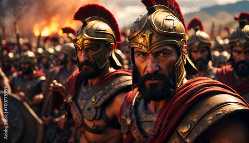 A Spartan army. photo