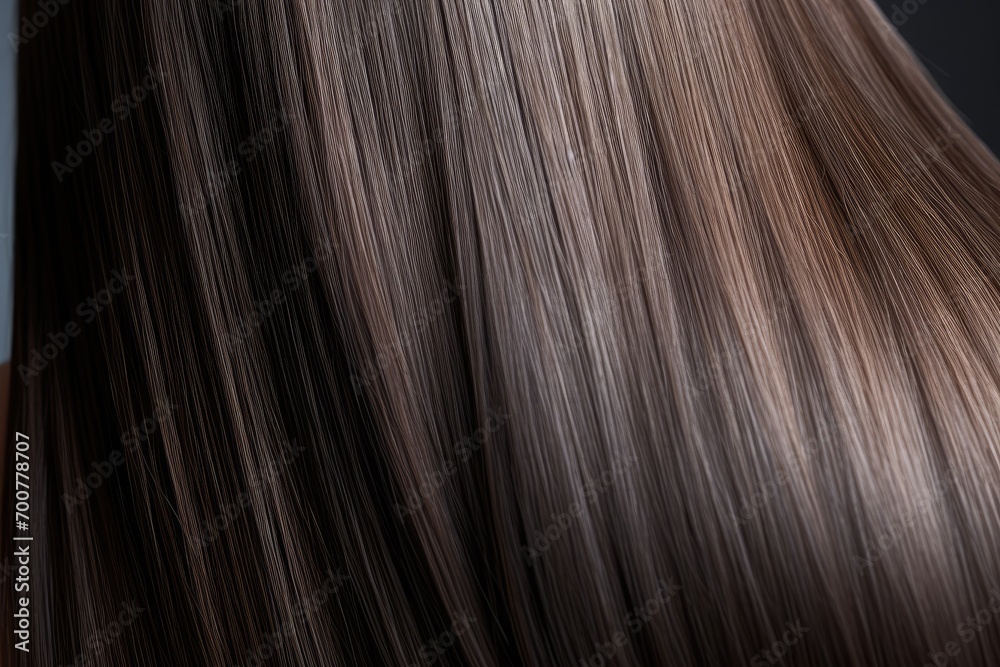 Naklejka premium Woman with elegant long shiny hair