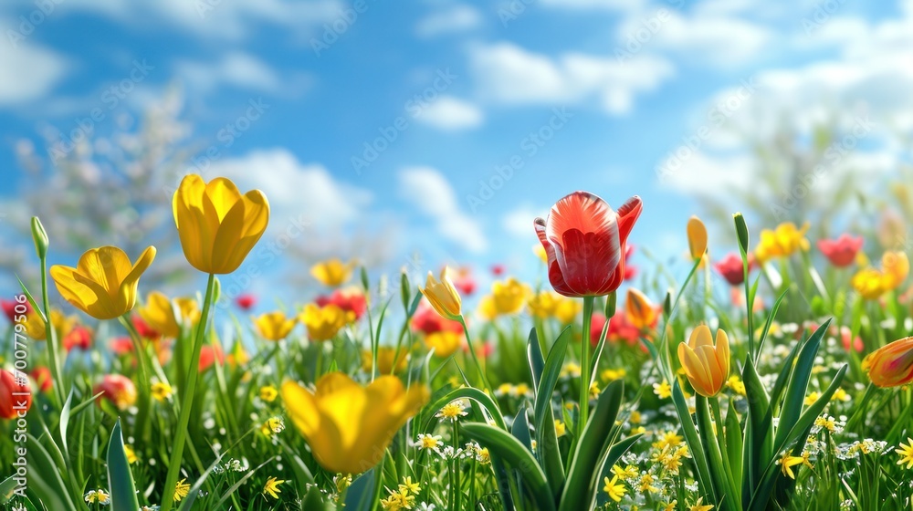 spring poster template with large copy space for text spring poster template with large copy space for text