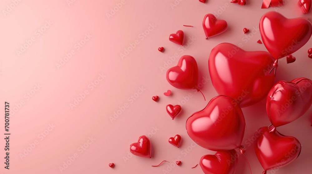valentine's day poster template with large copy space for text