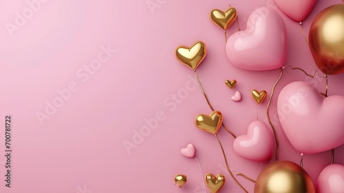 valentine's day poster template with large copy space for text