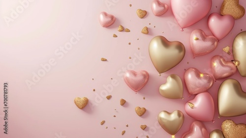 valentine's day poster template with large copy space for text