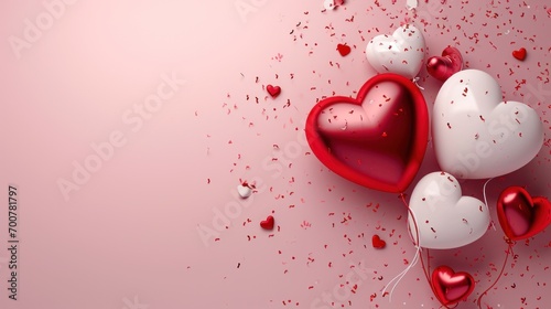valentine's day poster template with large copy space for text
