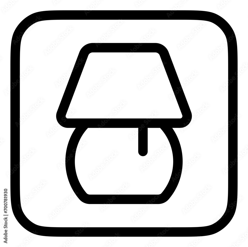 Editable table lamp, night lamp vector icon. Part of a big icon set family. Perfect for web and app interfaces, presentations, infographics, etc
