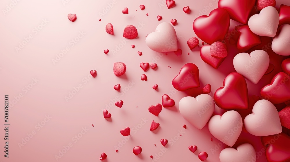 valentine's day poster template with large copy space for text