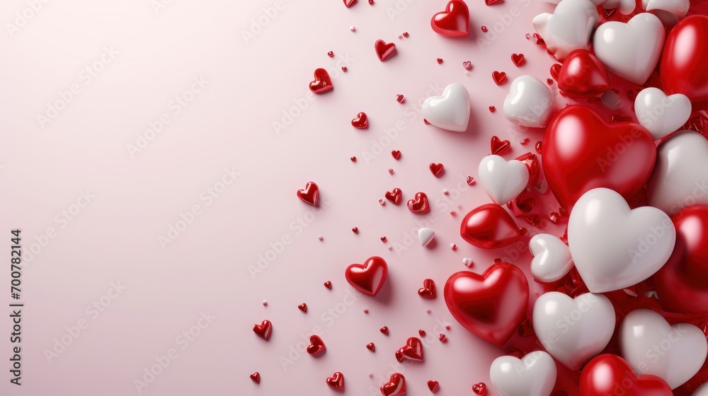 valentine's day poster template with large copy space for text