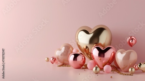 valentine's day poster template with large copy space for text