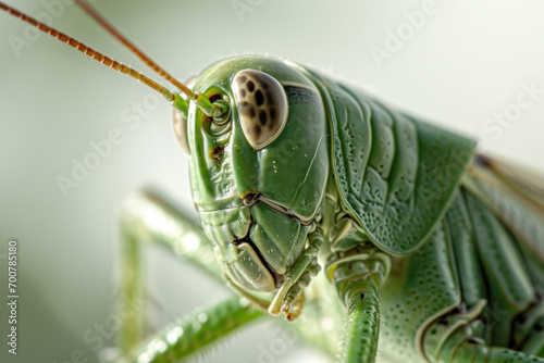 grasshopper on a white Background © paul