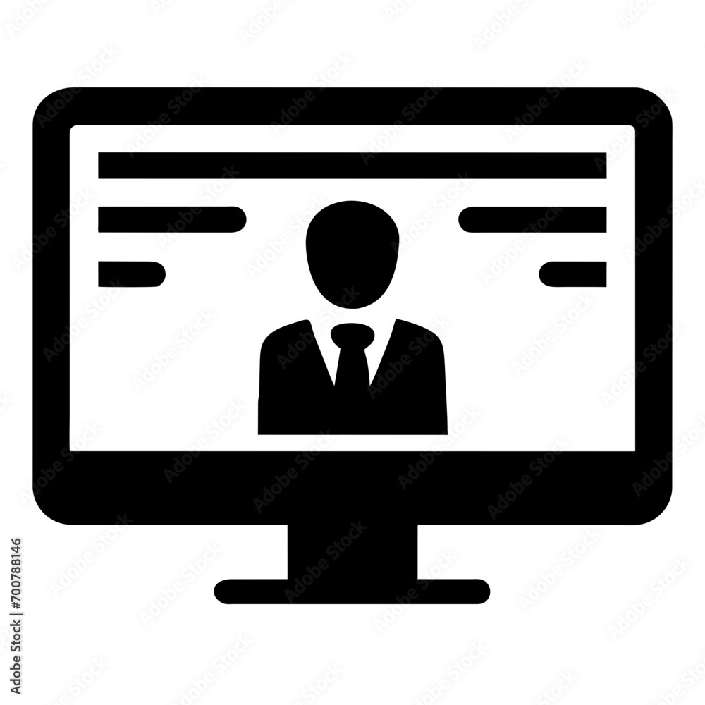 virtual meeting icon virtual meeting icon