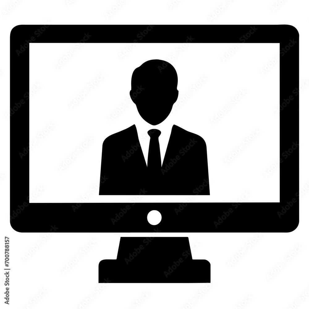 virtual meeting icon virtual meeting icon