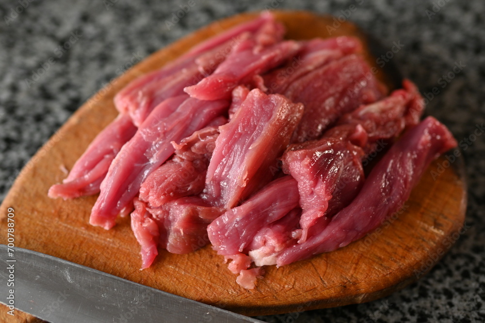 sliced veal strips, beef goulash, red beef meat sliced for cooking sliced veal strips, beef goulash, red beef meat sliced for cooking