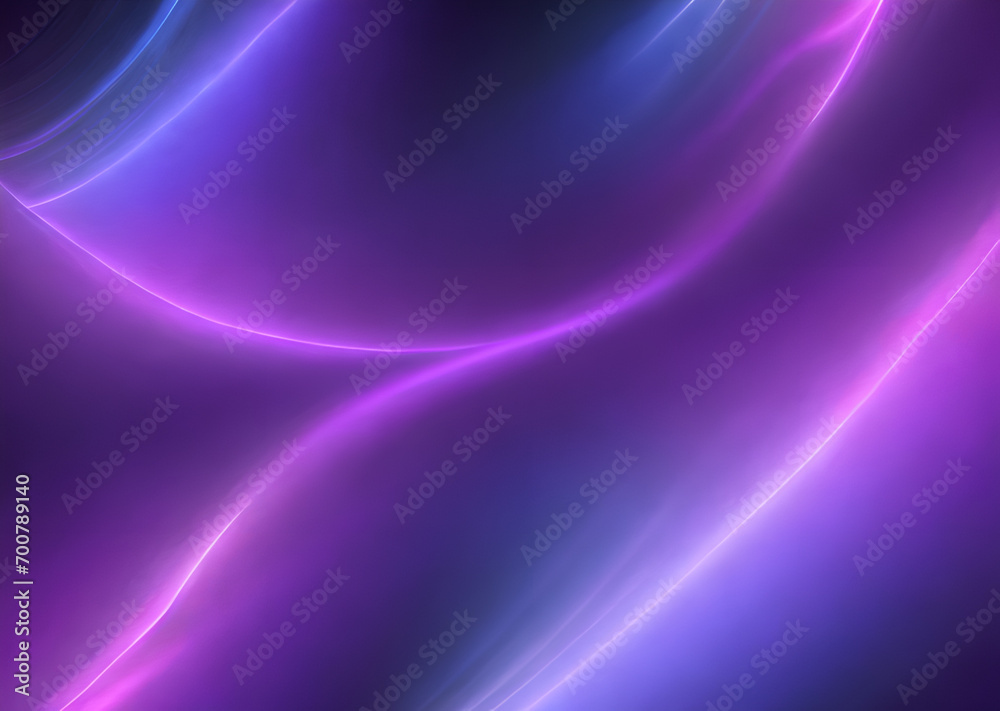 Fototapeta premium Purple modern background, Wave, in space bright style, Generative AI