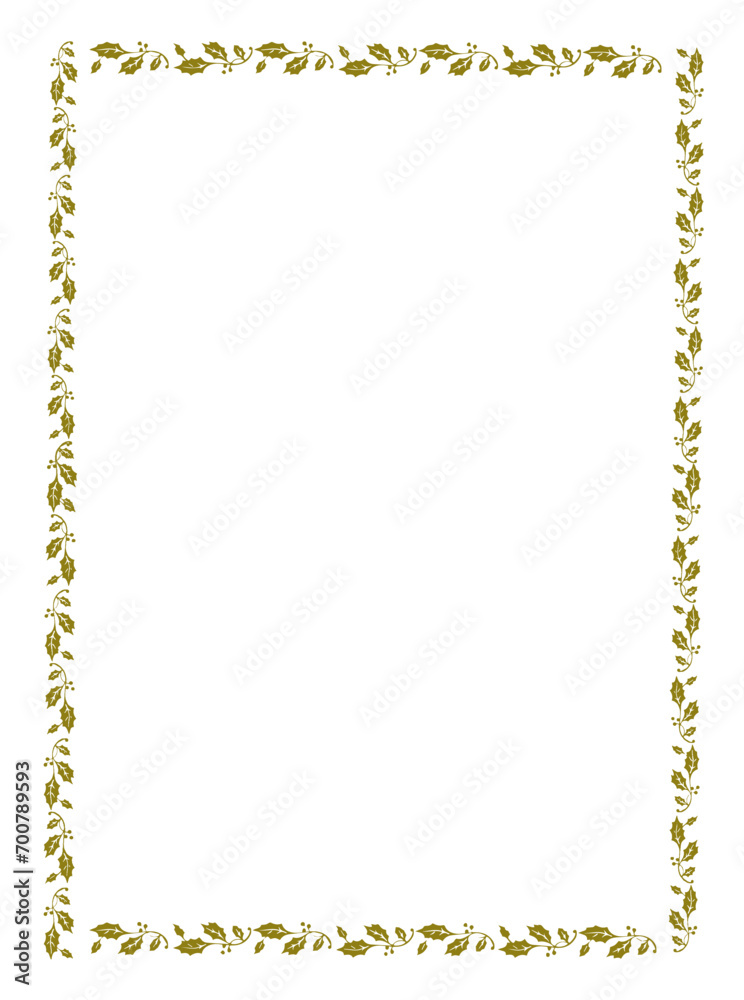 Vector floral leaves frame for your text and picture, frame with floral leaves ornament vector illustration Vector floral leaves frame for your text and picture, frame with floral leaves ornament vector illustration