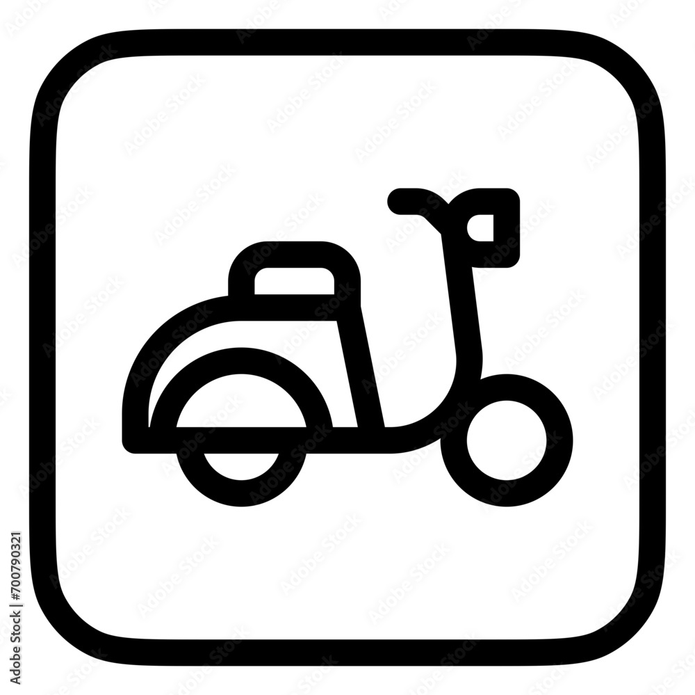 Editable scooter vector icon. Vehicles, transportation, travel. Part of a big icon set family. Perfect for web and app interfaces, presentations, infographics, etc Editable scooter vector icon. Vehicles, transportation, travel. Part of a big icon set family. Perfect for web and app interfaces, presentations, infographics, etc