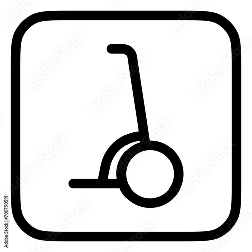 Editable segway scooter vector icon. Vehicles, transportation, travel. Part of a big icon set family. Perfect for web and app interfaces, presentations, infographics, etc