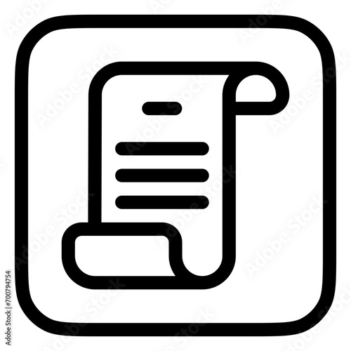Editable scroll, script, literature vector icon. Part of a big icon set family. Perfect for web and app interfaces, presentations, infographics, etc