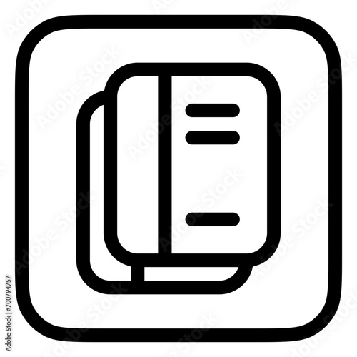 Editable books, notebooks, textbooks, journal, diary vector icon. Part of a big icon set family. Perfect for web and app interfaces, presentations, infographics, etc