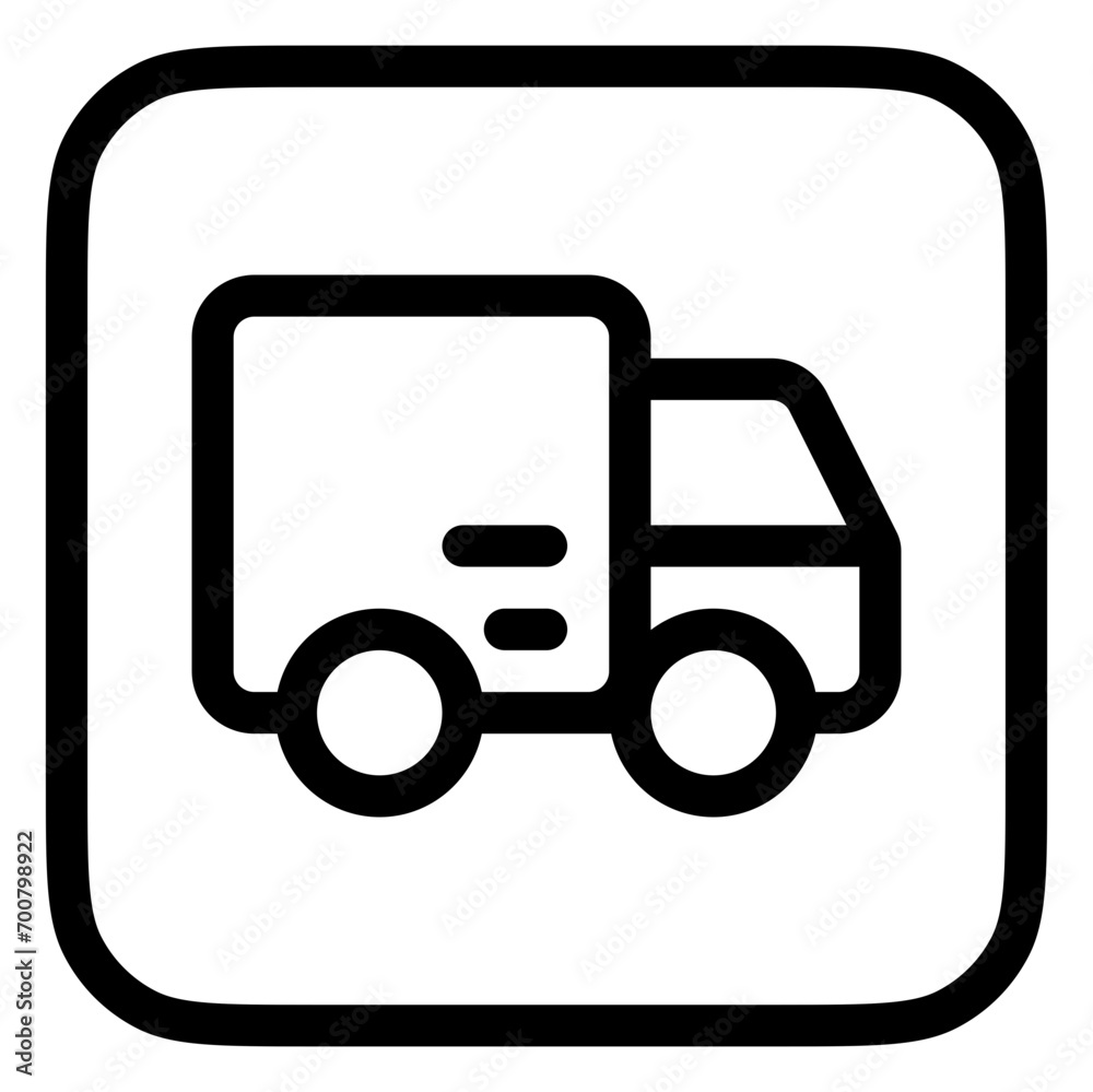 Editable delivery truck vector icon. Part of a big icon set family. Perfect for web and app interfaces, presentations, infographics, etc Editable delivery truck vector icon. Part of a big icon set family. Perfect for web and app interfaces, presentations, infographics, etc