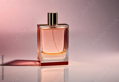luxury niche perfume bottle on minimal background