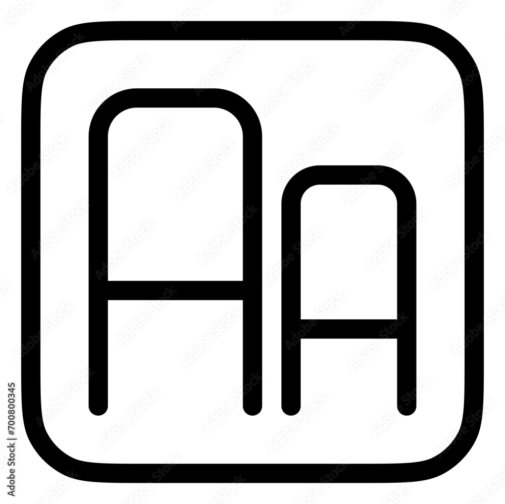 Editable font size vector icon. Part of a big icon set family. Perfect for web and app interfaces, presentations, infographics, etc Editable font size vector icon. Part of a big icon set family. Perfect for web and app interfaces, presentations, infographics, etc