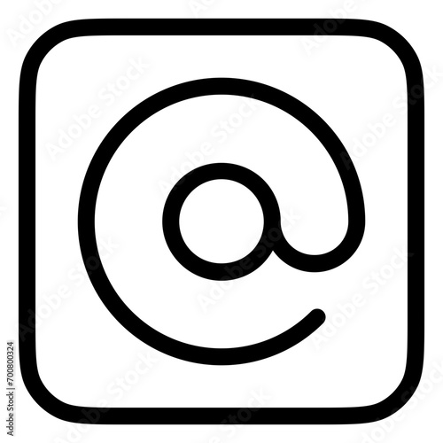 Editable at, mention, email address vector icon. Part of a big icon set family. Perfect for web and app interfaces, presentations, infographics, etc