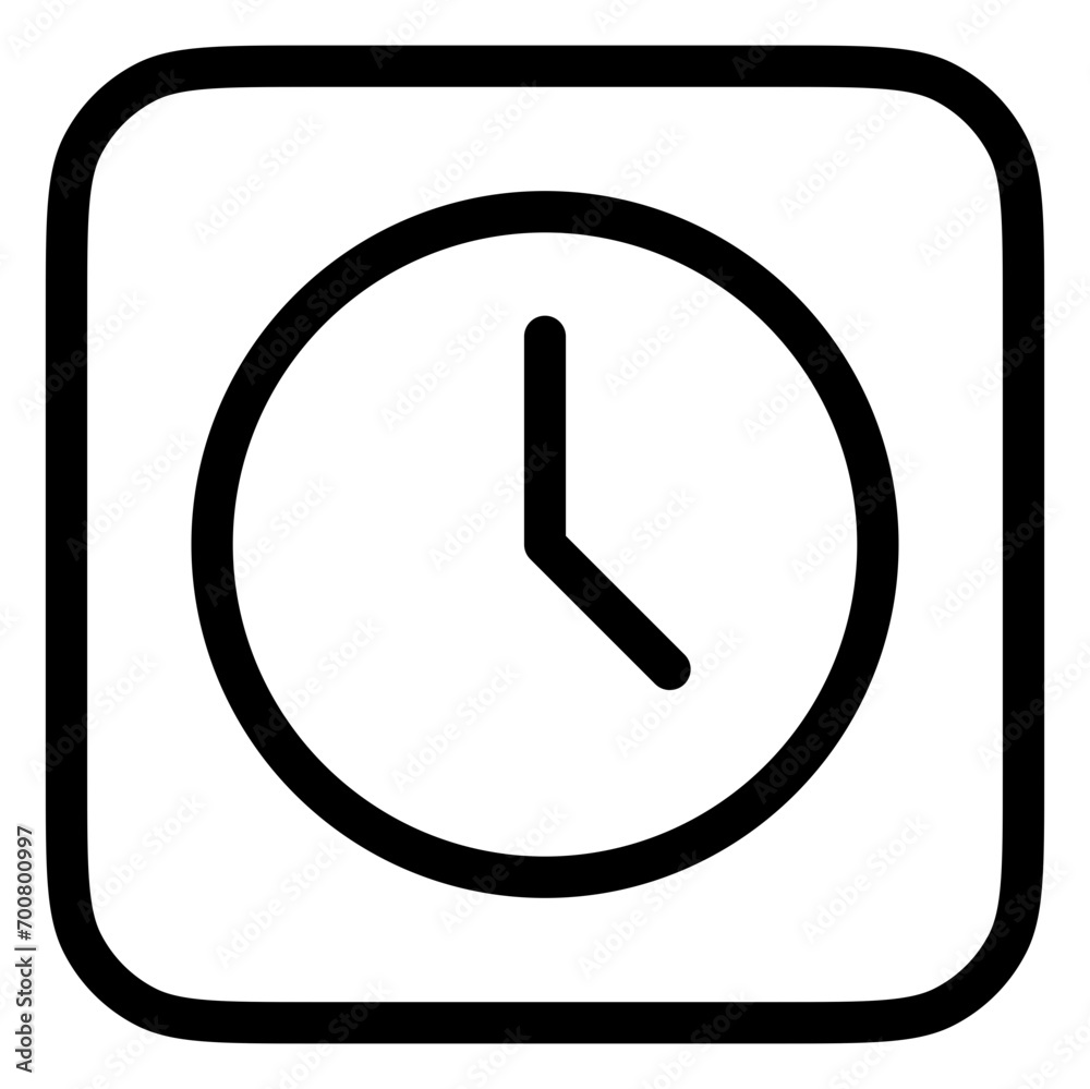 Editable vector time, analog clock icon. Part of a big icon set family. Perfect for web and app interfaces, presentations, infographics, etc Editable vector time, analog clock icon. Part of a big icon set family. Perfect for web and app interfaces, presentations, infographics, etc